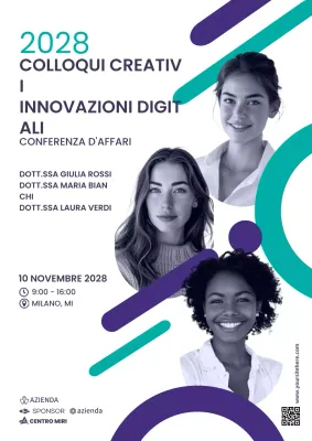 annuncio commerciale moderno in verde acqua