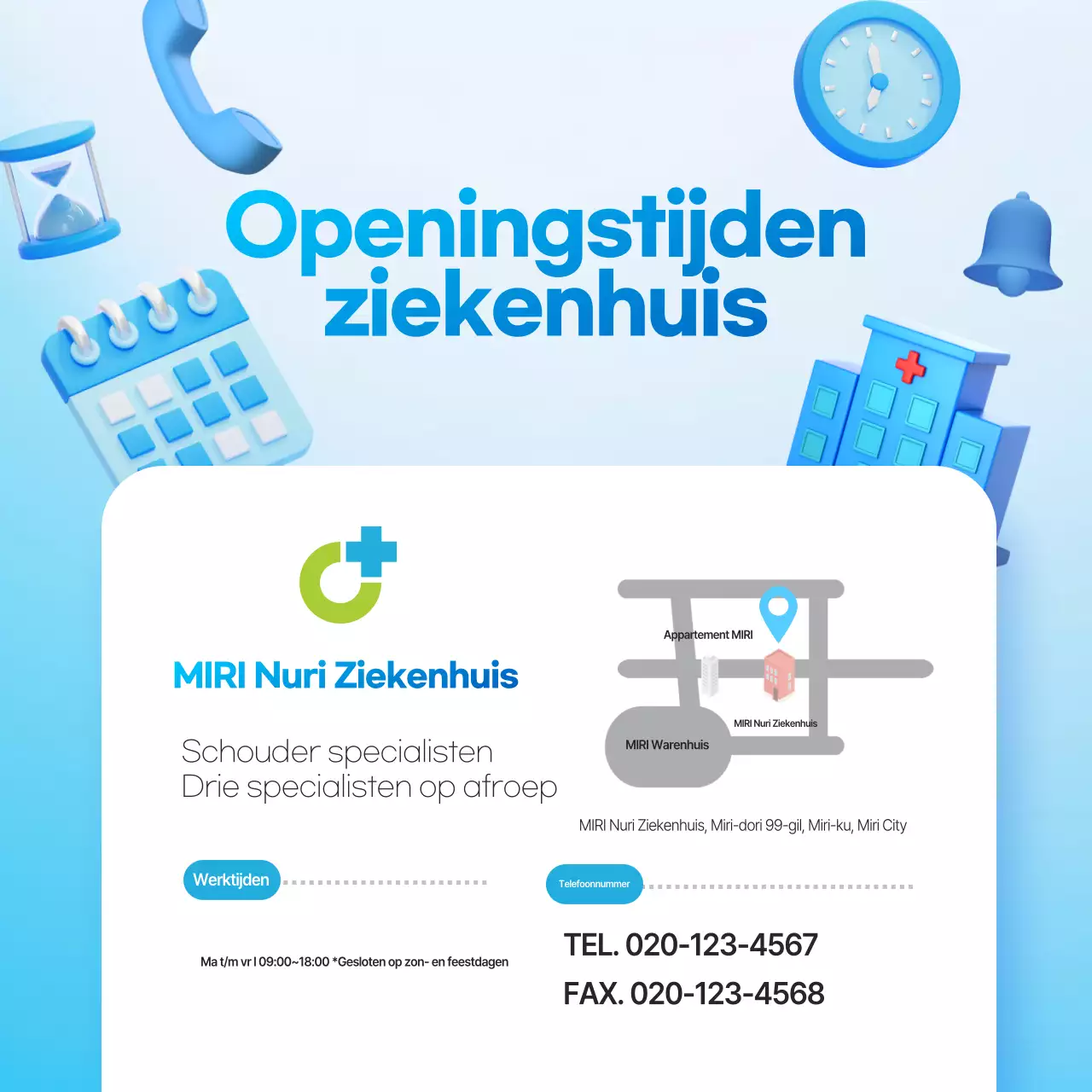 Blue Modern Gezondheidsinformatie