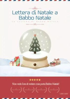 Accogliente cartolina natalizia in beige