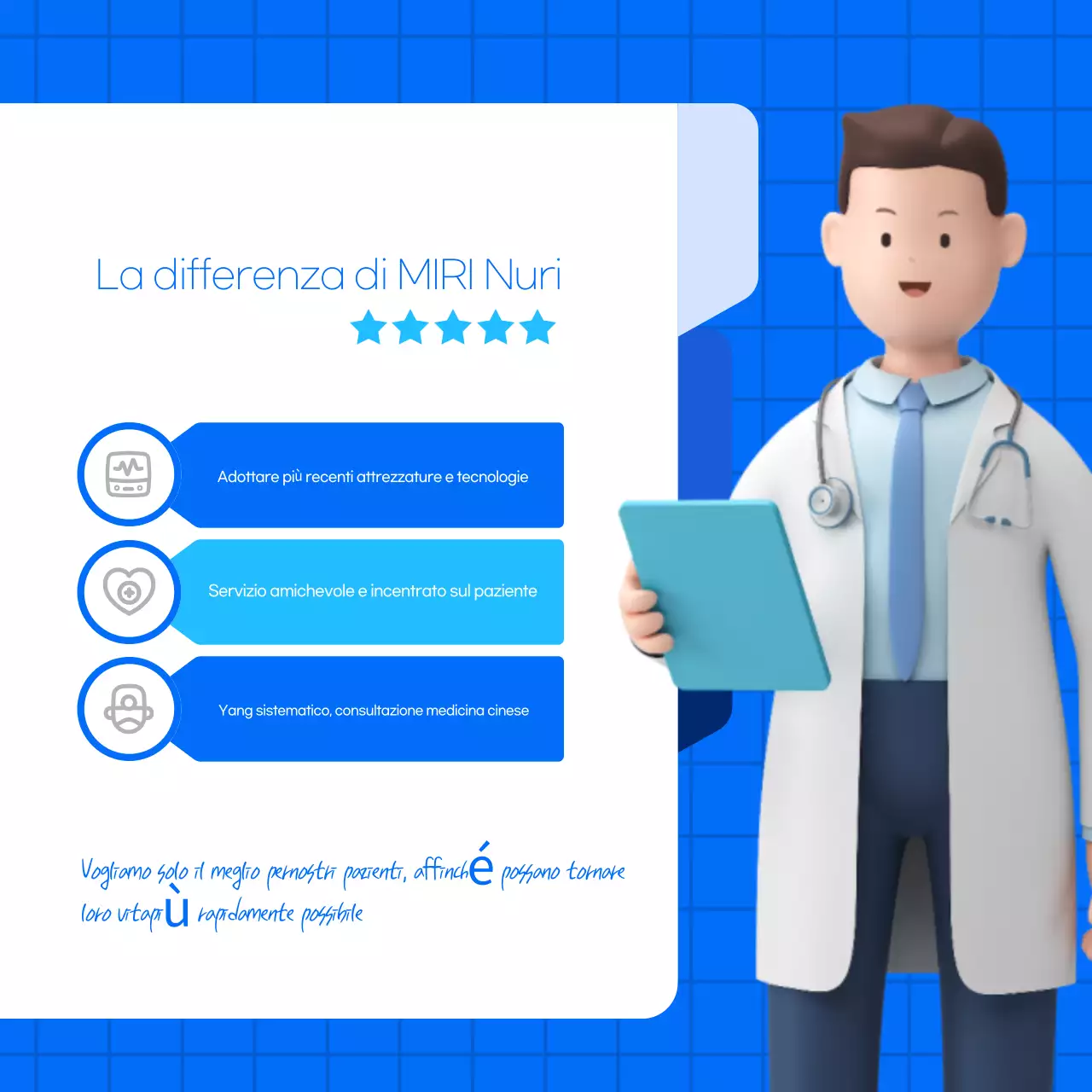 Informazioni sulla salute Blue Modern