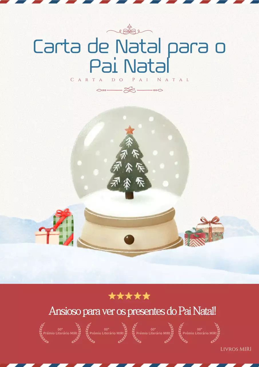 Postal de Natal acolhedor em bege