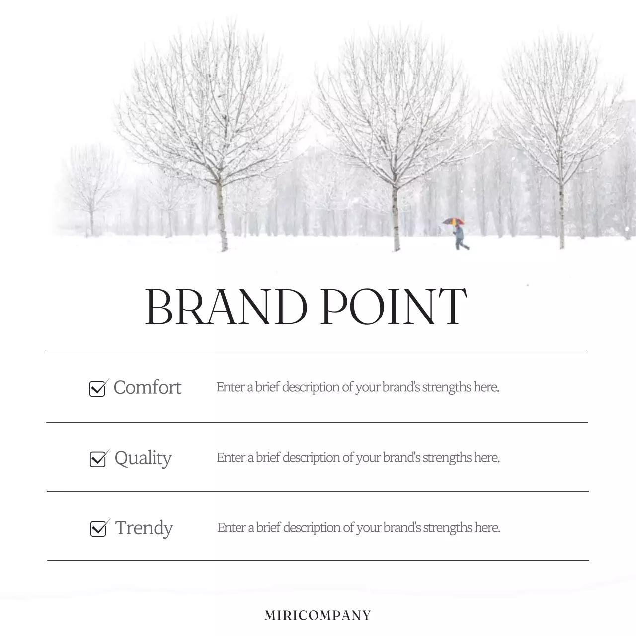 Carrossel de promoção de inverno elegante e branco no Instagram