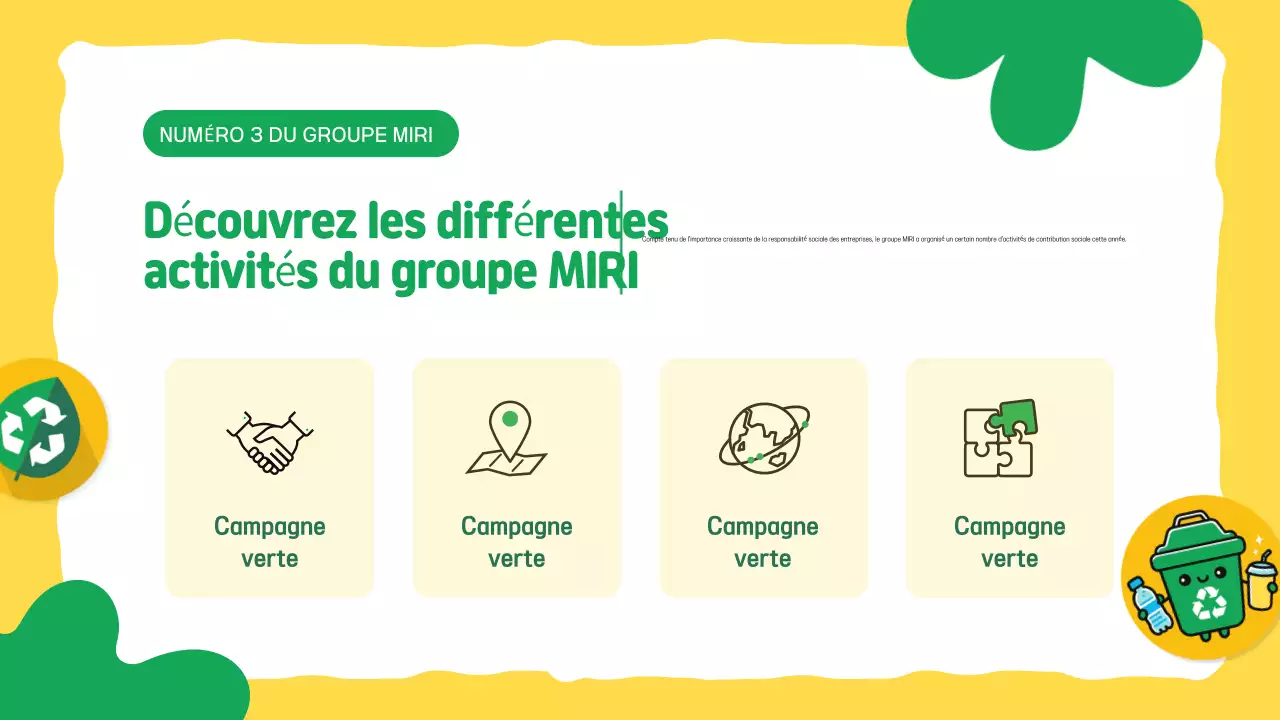 Campagne "Jaune pour l'environnement