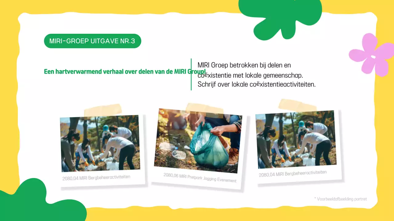 Geel voor het milieu-campagne