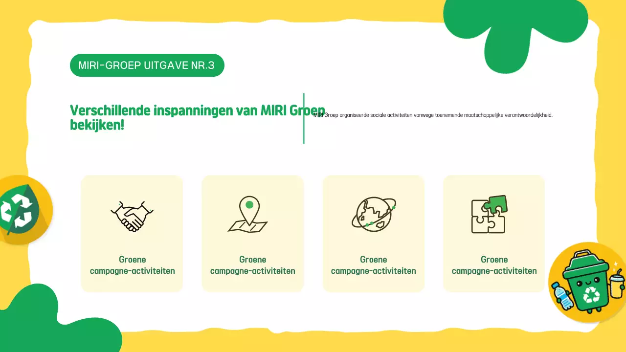 Geel voor het milieu-campagne