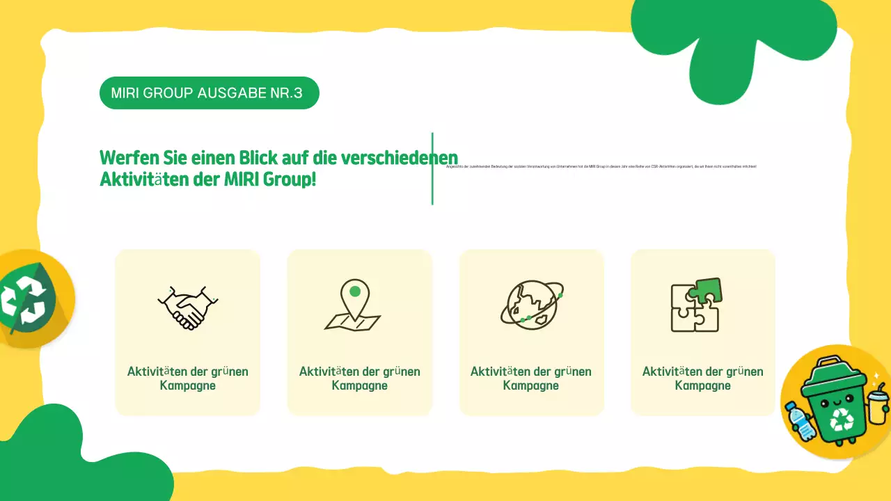 Kampagne "Gelb für die Umwelt