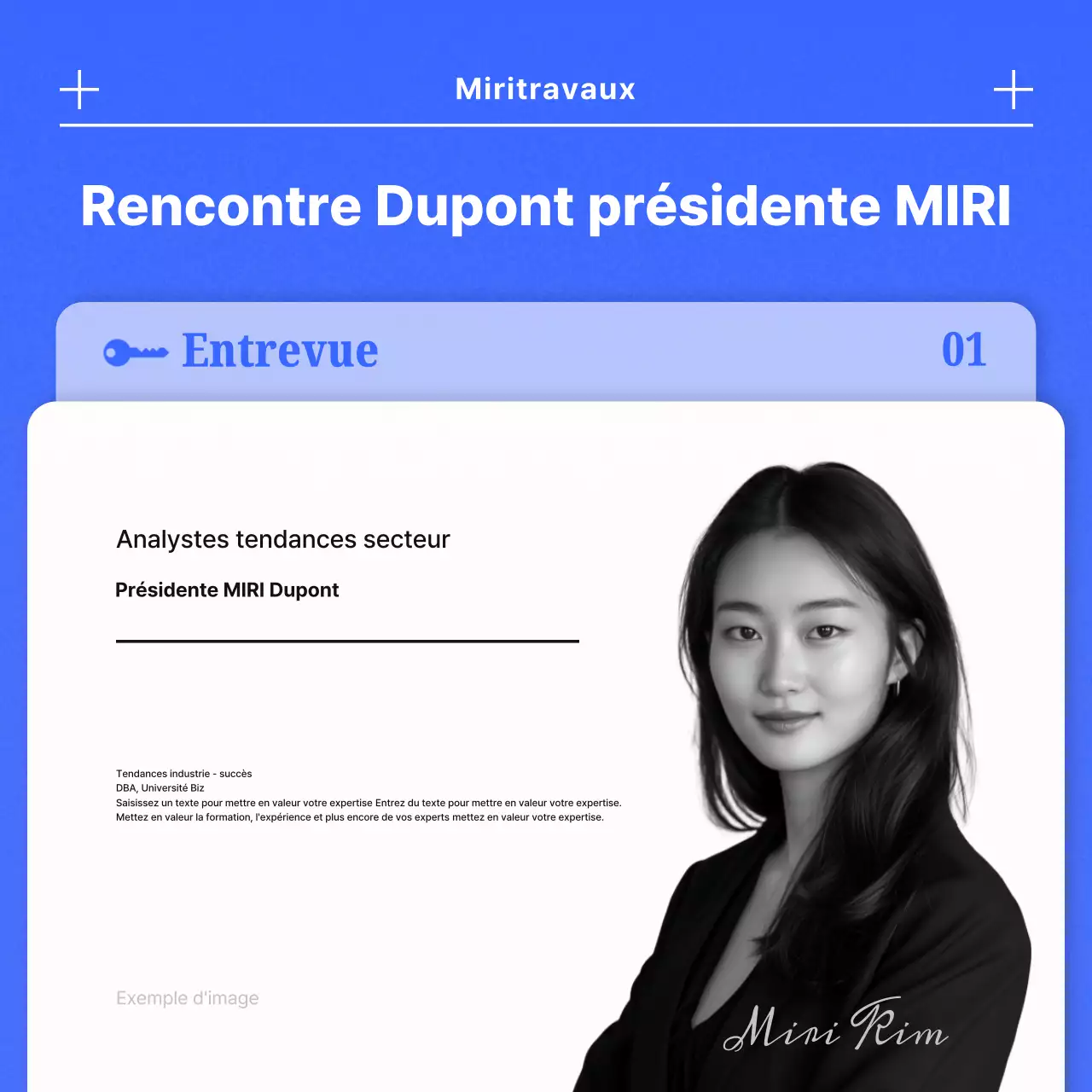 Bleu Moderne IndustrielTendances Interview