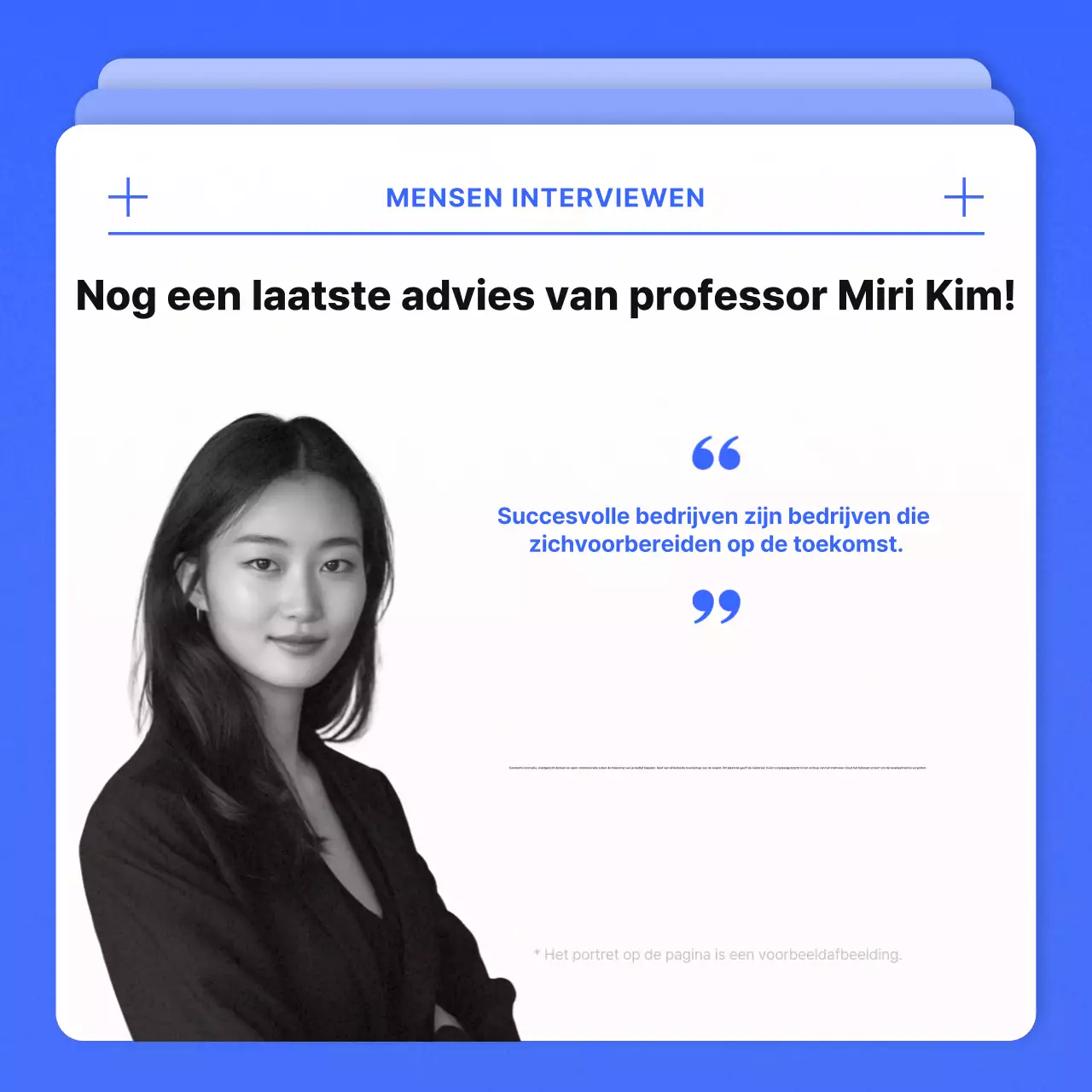 Blauw Modern IndustrieelTrends Interview