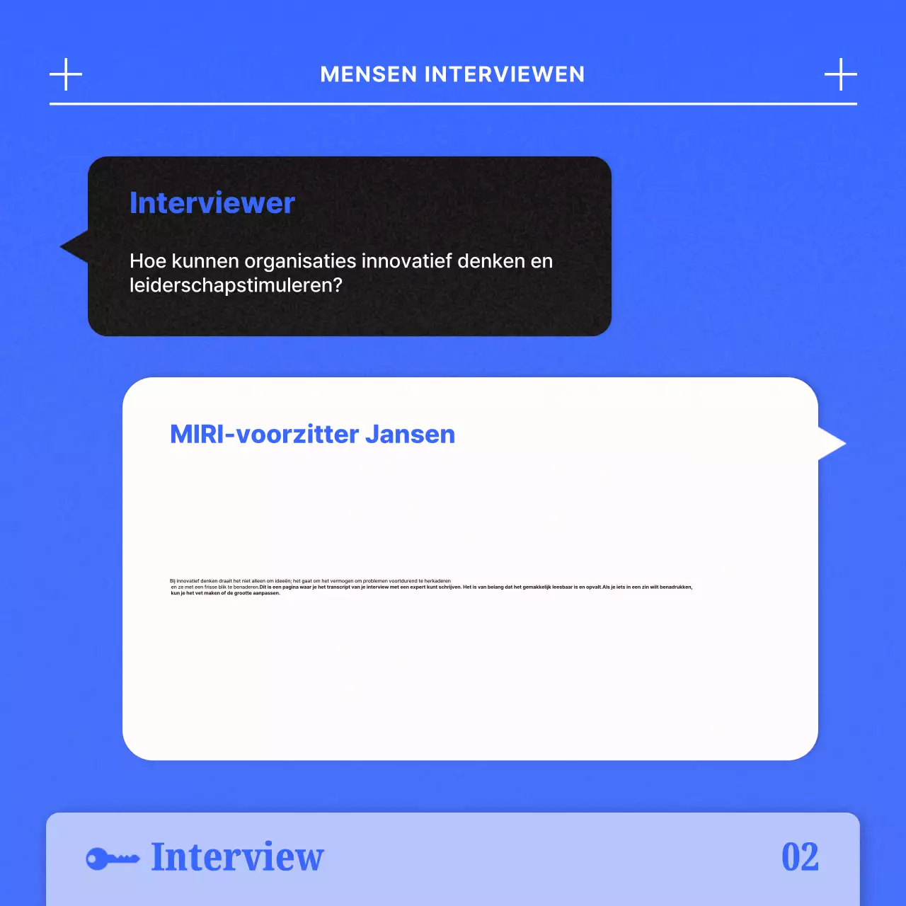 Blauw Modern IndustrieelTrends Interview