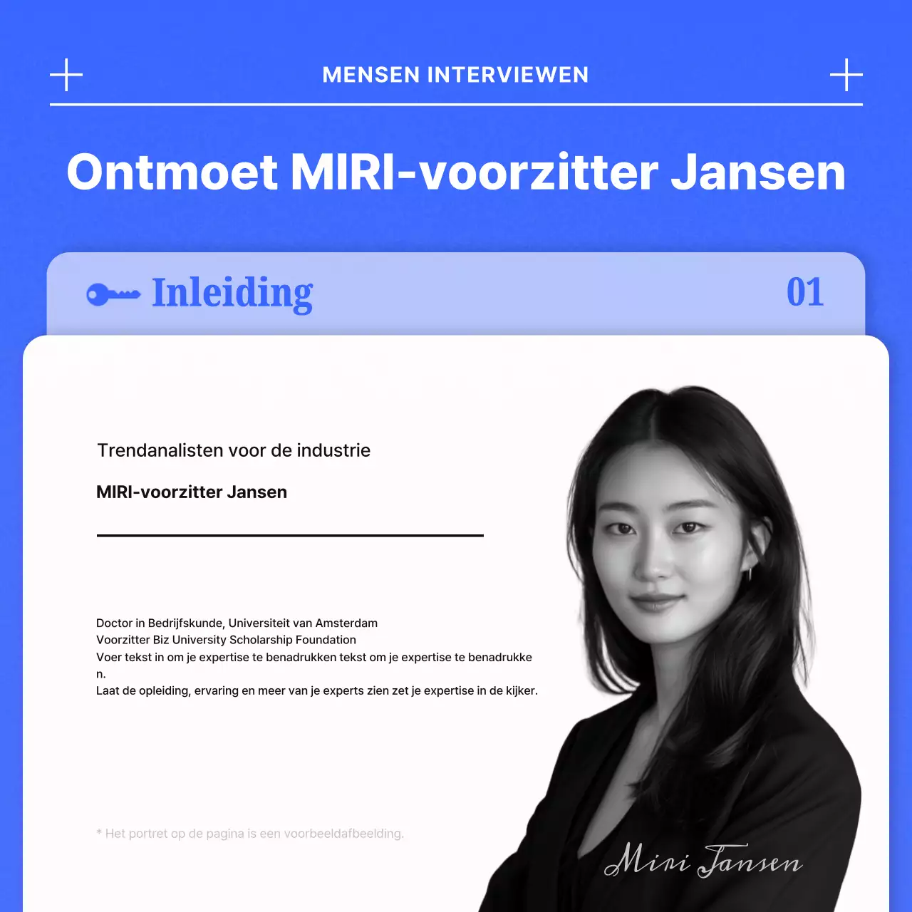 Blauw Modern IndustrieelTrends Interview