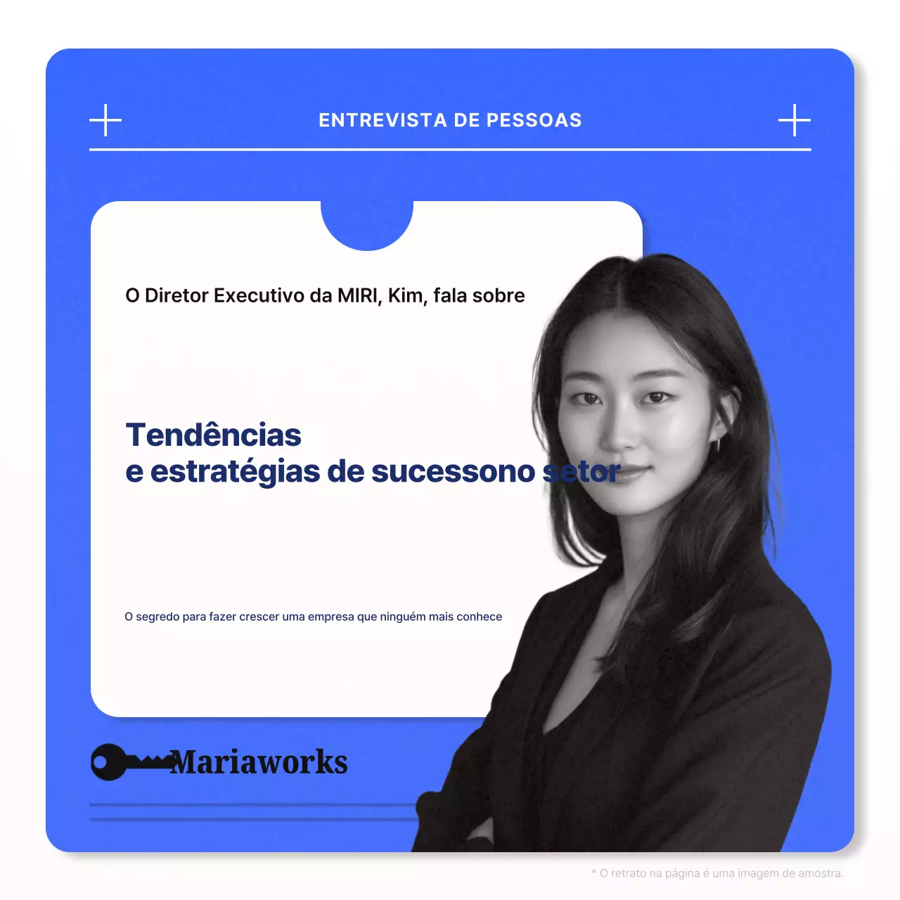 Azul Moderno IndustrialTendências Entrevista