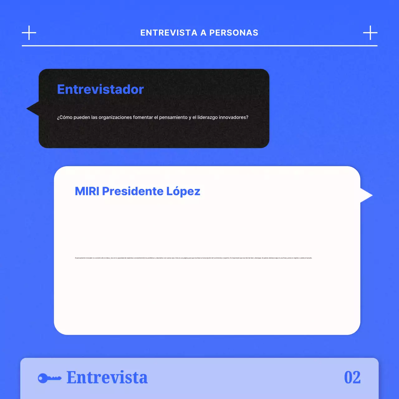 Azul Moderno IndustrialTendencias Entrevista