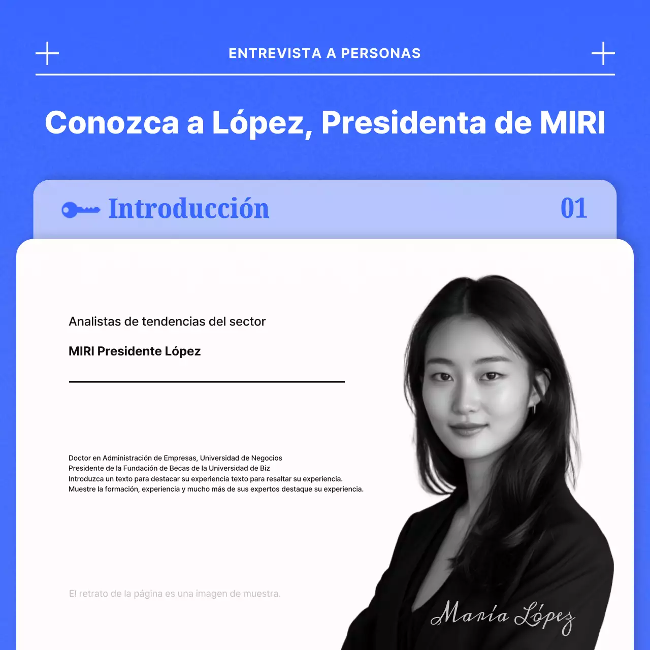 Azul Moderno IndustrialTendencias Entrevista