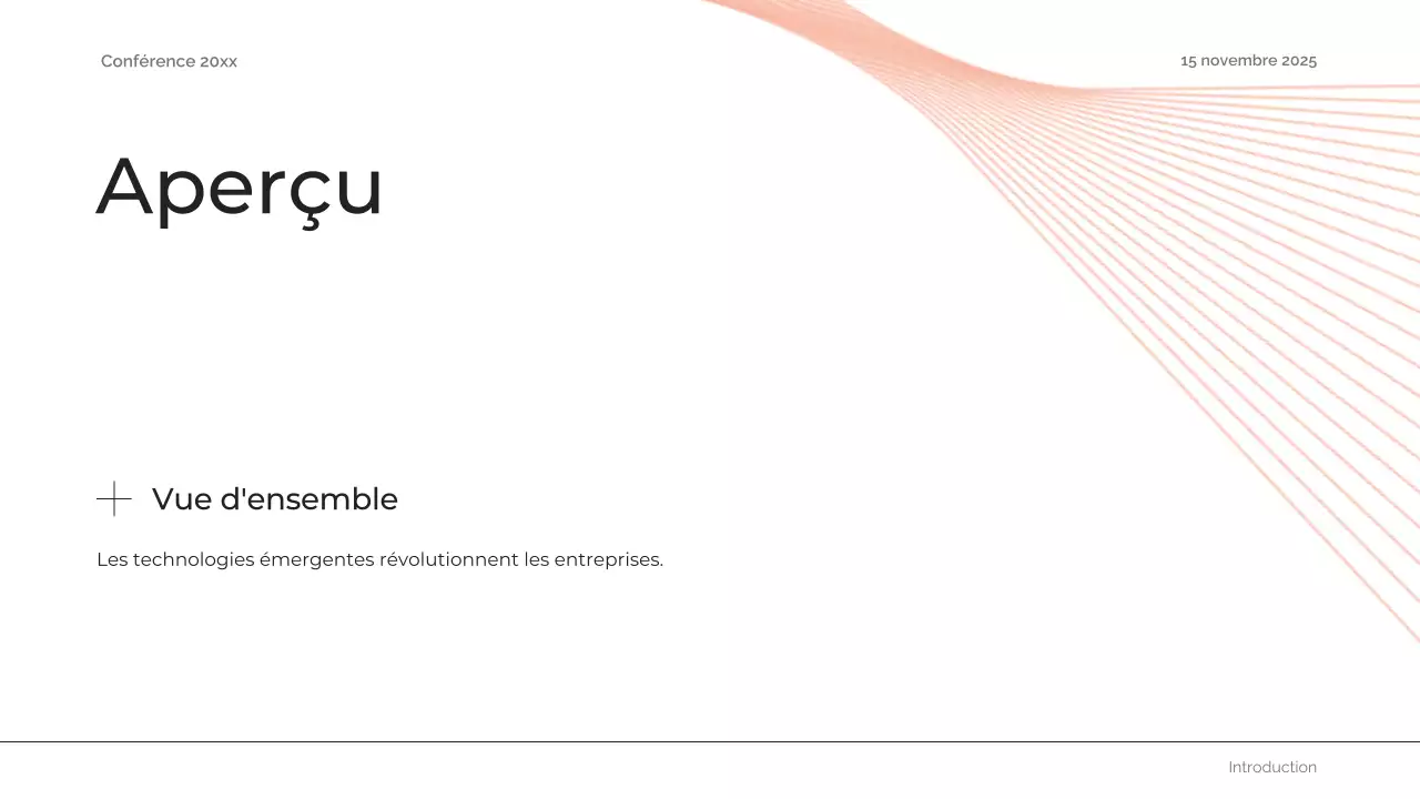 orange abstract future conference announcement