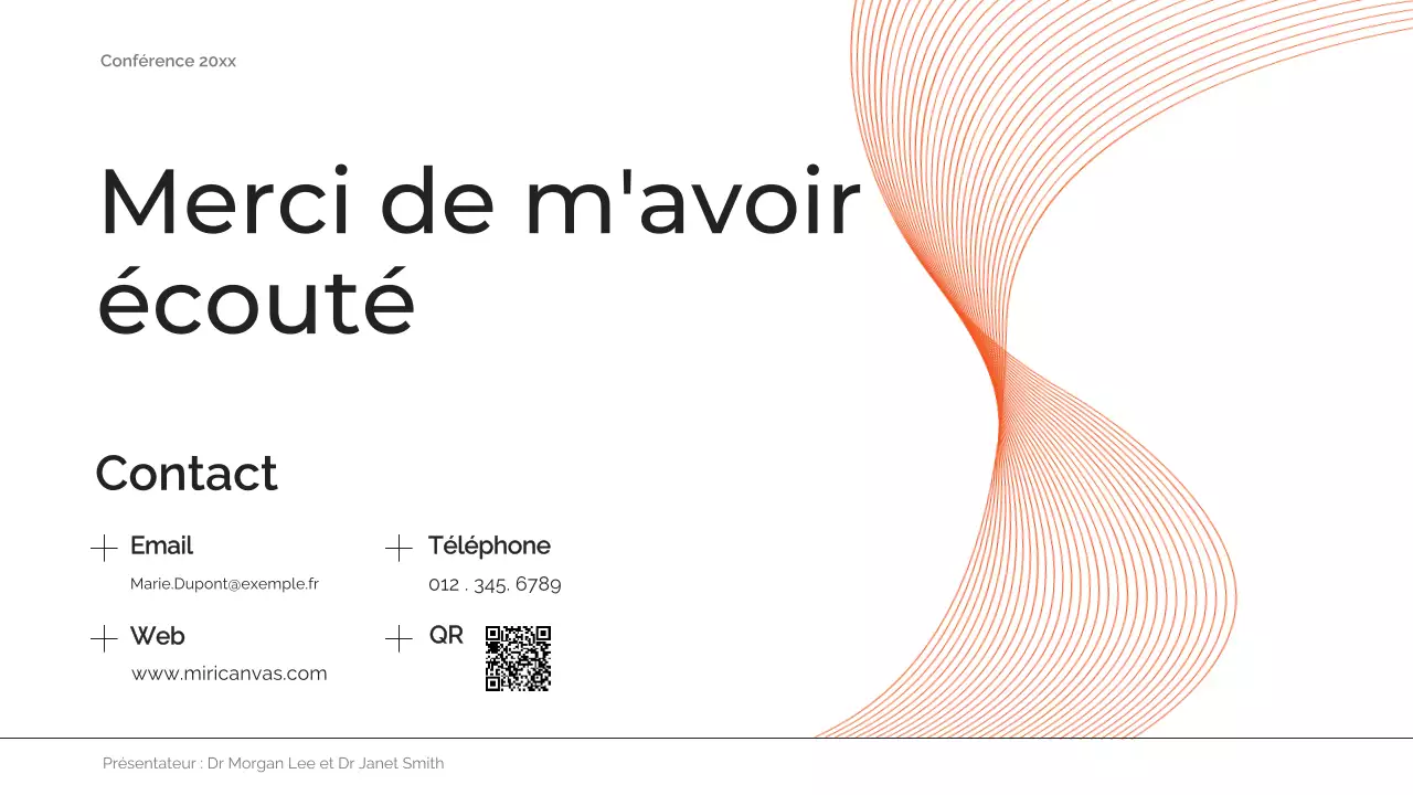 orange abstract future conference announcement