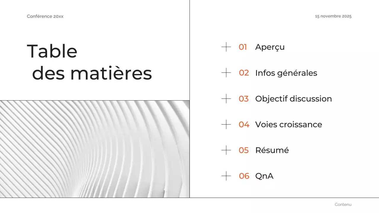 orange abstract future conference announcement