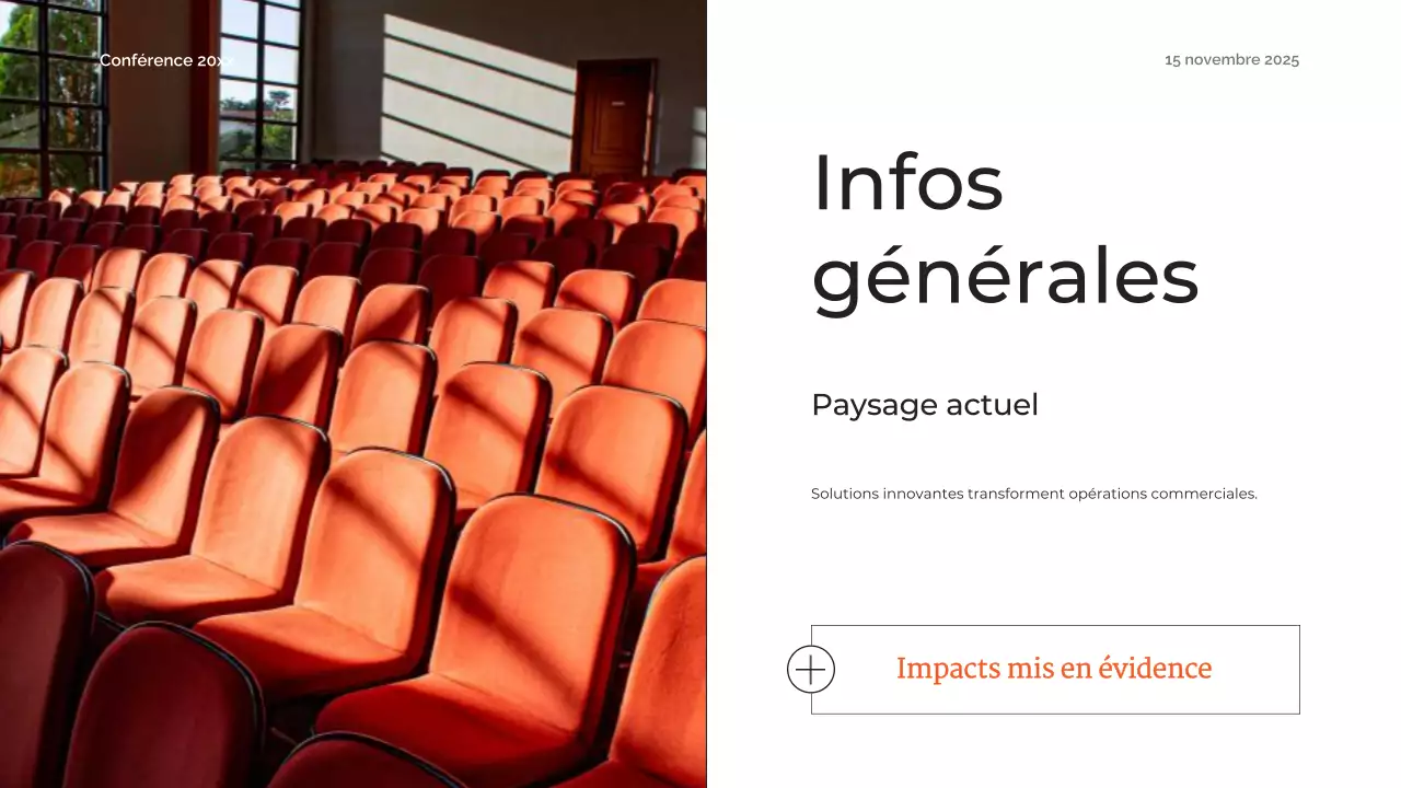 orange abstract future conference announcement