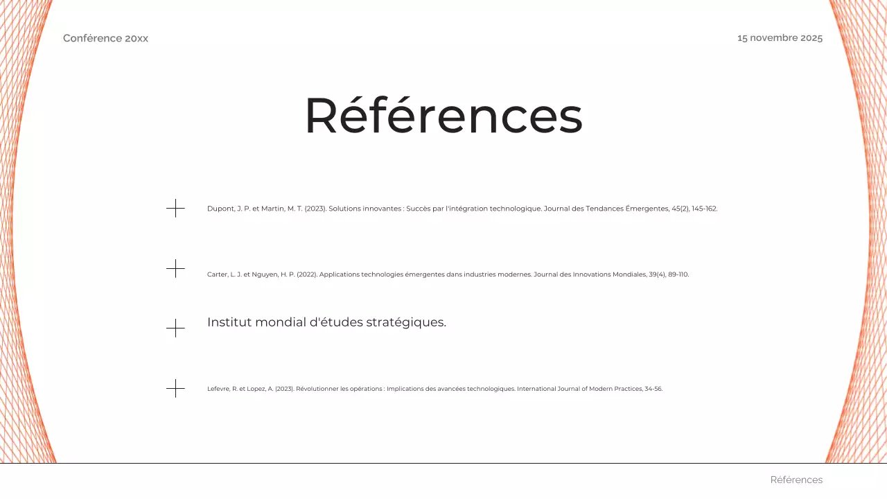 orange abstract future conference announcement