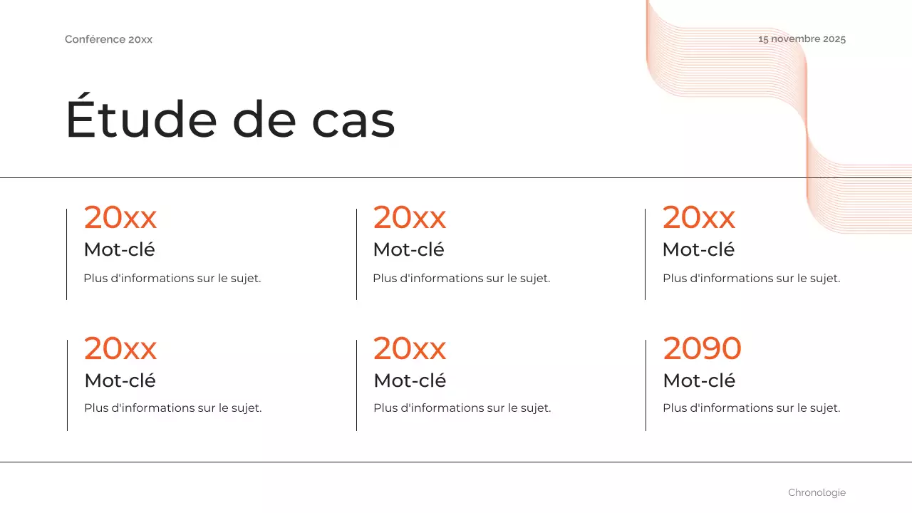 orange abstract future conference announcement