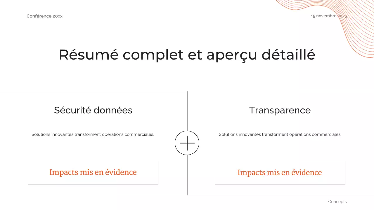 orange abstract future conference announcement