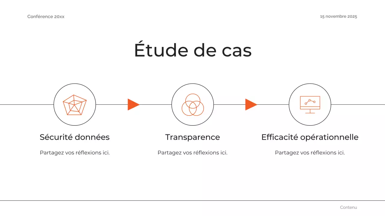 orange abstract future conference announcement