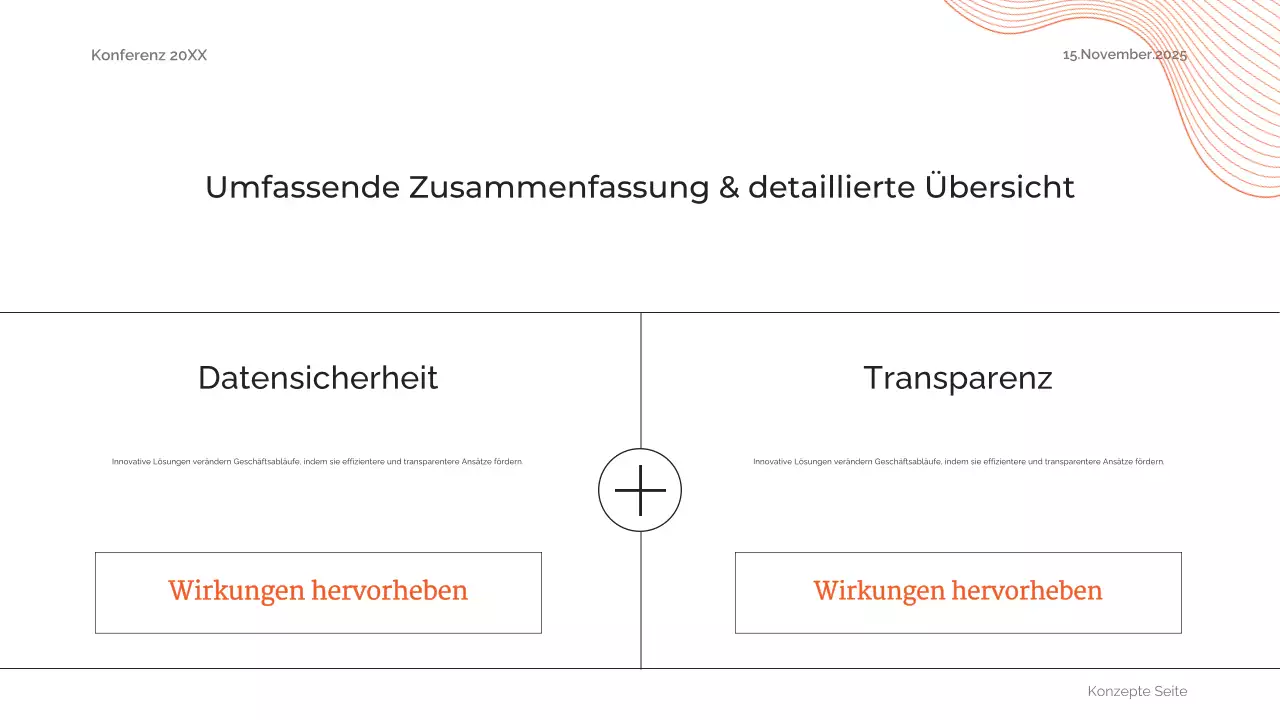 orange abstrakte zukünftige Konferenzankündigung
