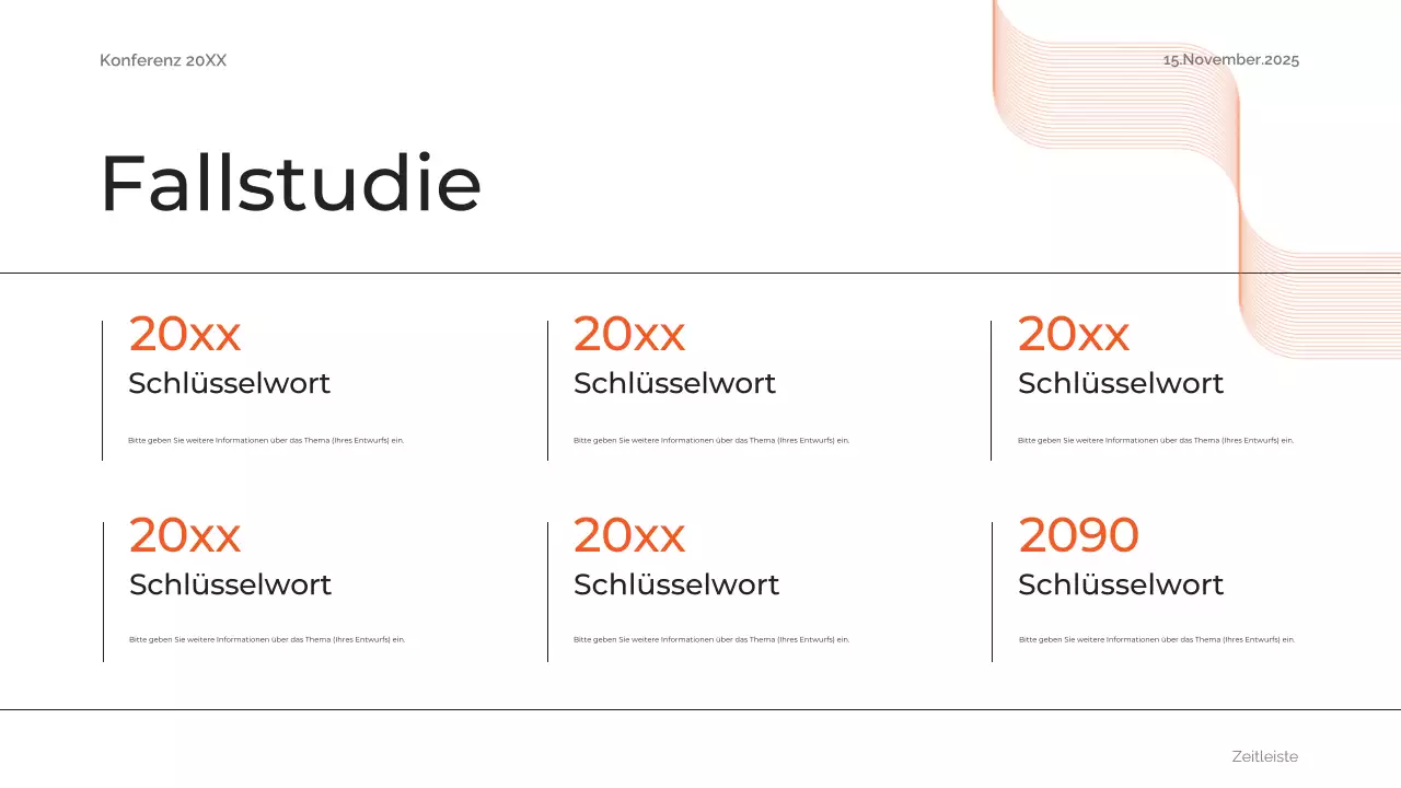 orange abstrakte zukünftige Konferenzankündigung