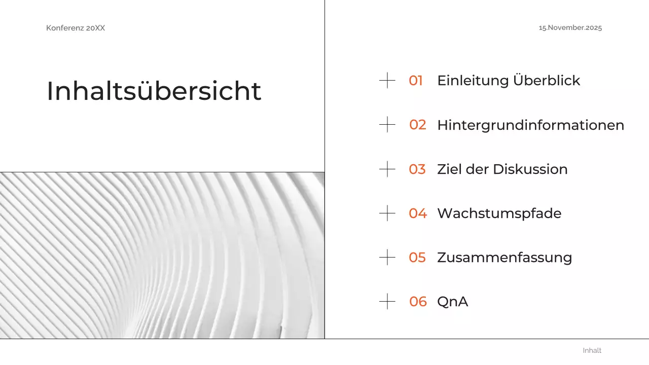 orange abstrakte zukünftige Konferenzankündigung