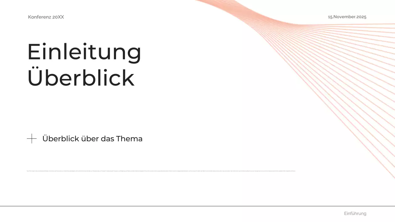 orange abstrakte zukünftige Konferenzankündigung