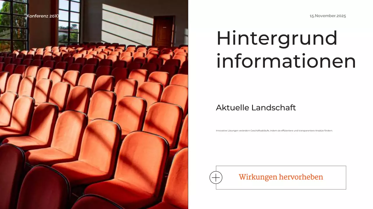orange abstrakte zukünftige Konferenzankündigung