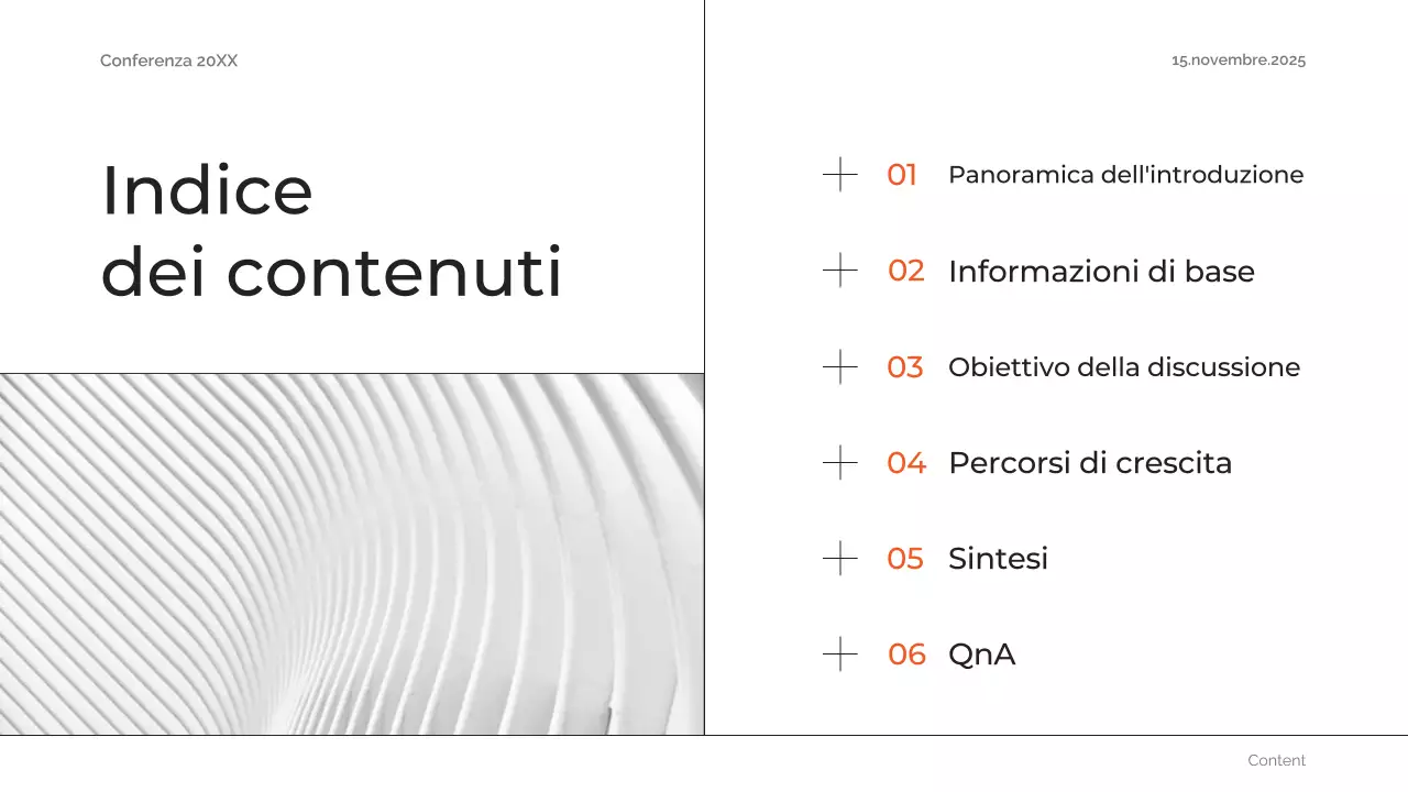 abstract arancione annuncio conferenza futura