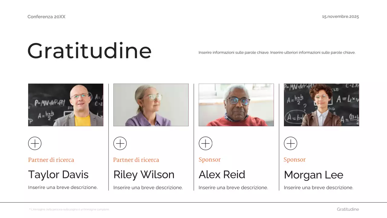 abstract arancione annuncio conferenza futura