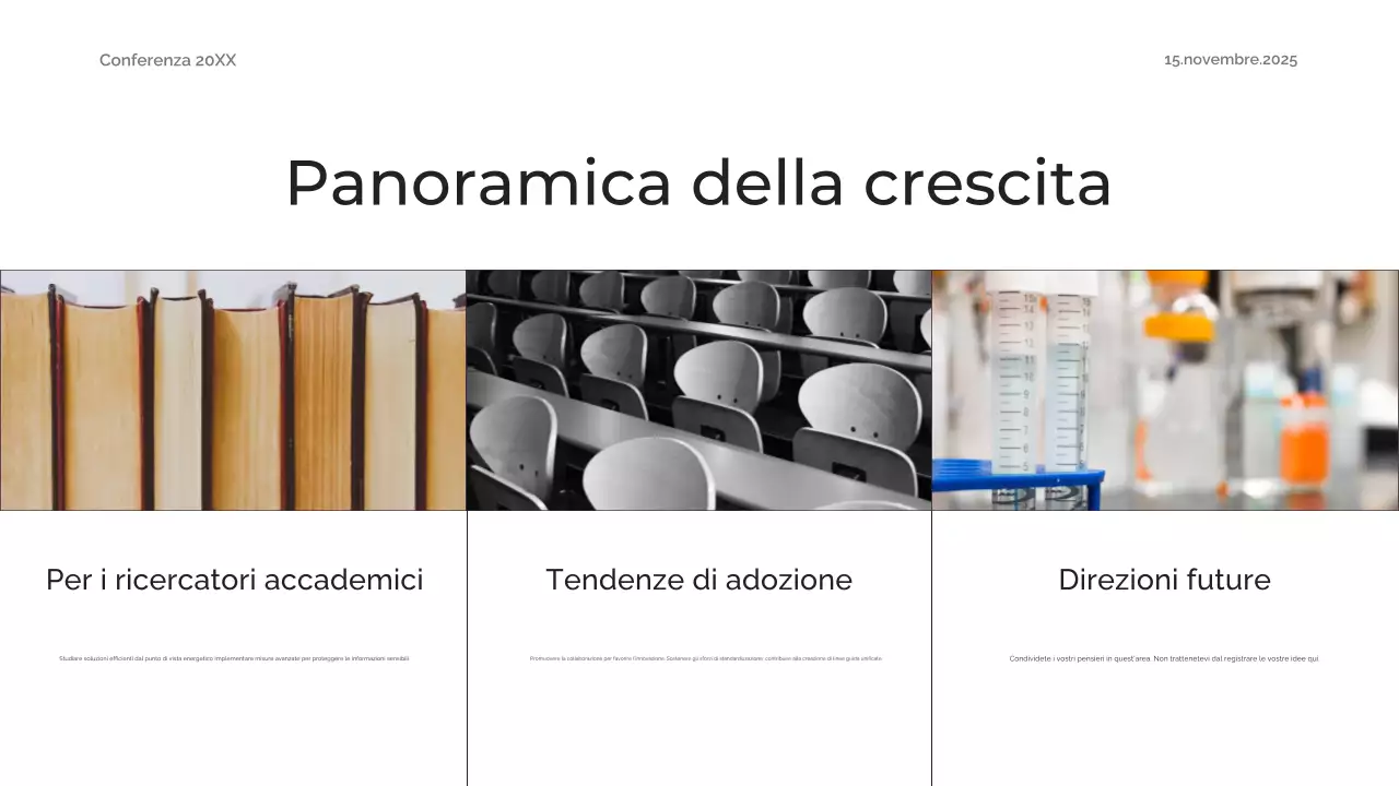 abstract arancione annuncio conferenza futura