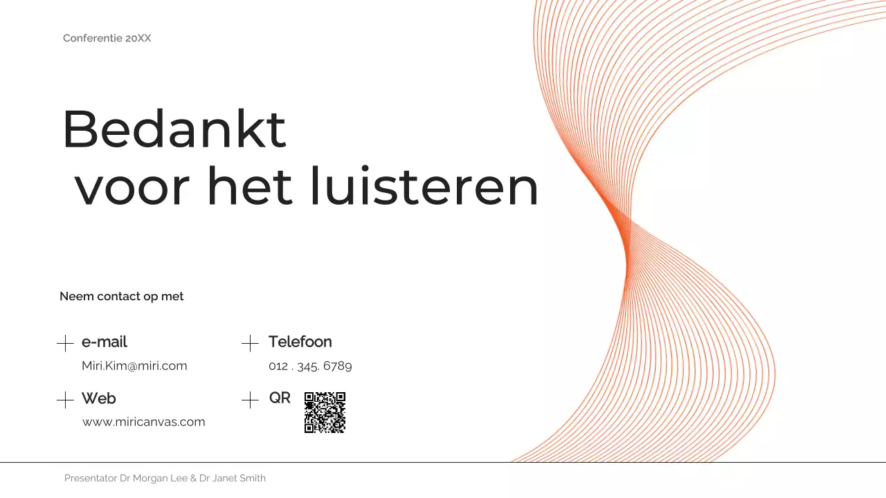 oranje samenvatting aankondiging toekomstige conferentie