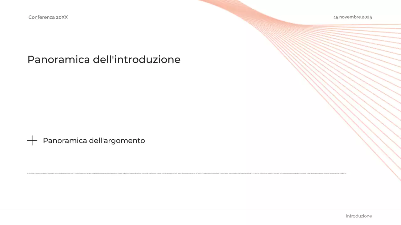 abstract arancione annuncio conferenza futura