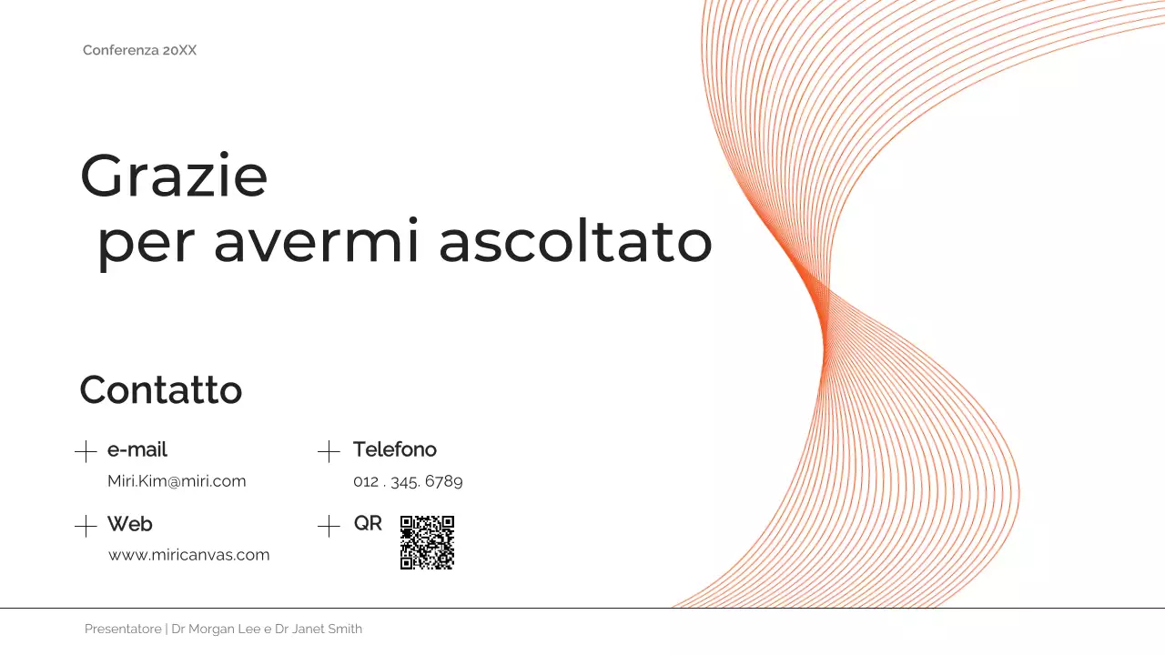 abstract arancione annuncio conferenza futura