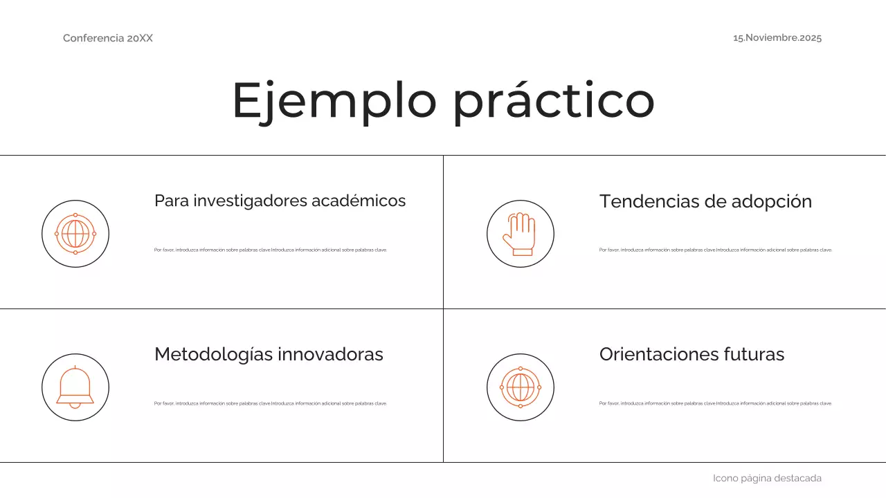 resumen naranja futuro anuncio de conferencia