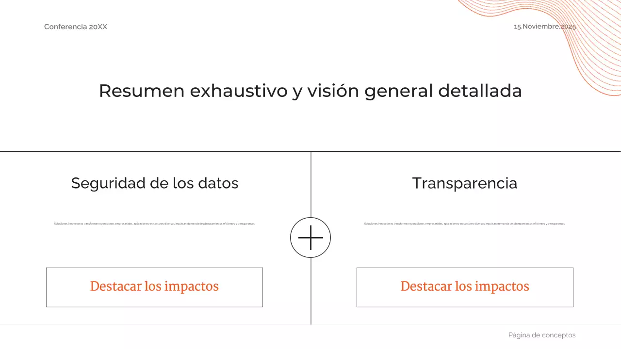 resumen naranja futuro anuncio de conferencia