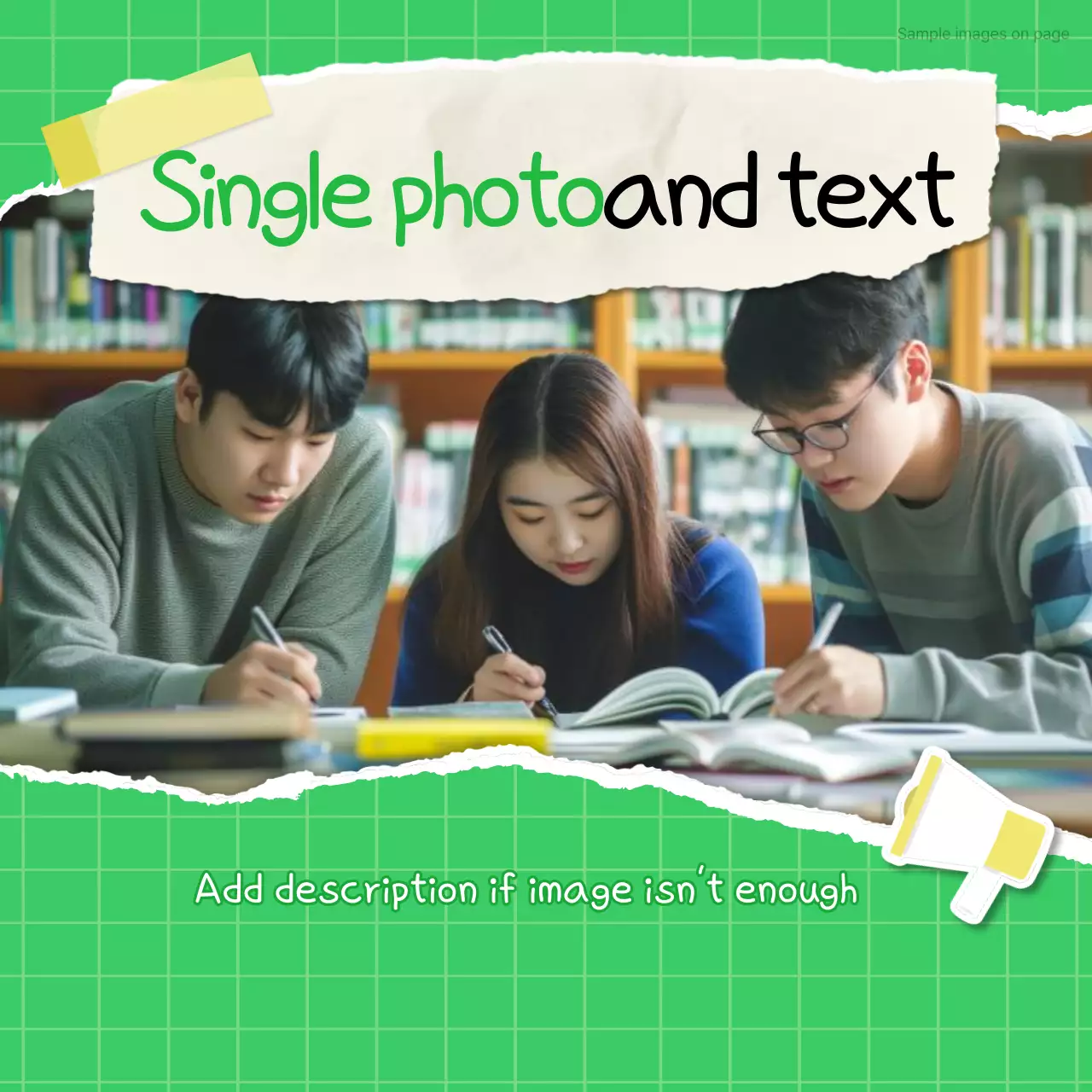 Documento de Relatório de Atividade Criativa Verde Instagram Carousel