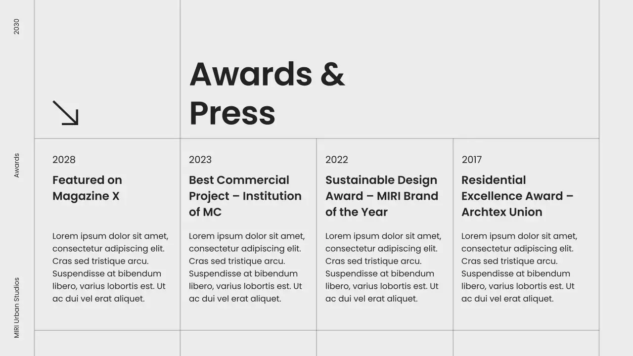 Grey Modern Architecture Portfolio Presentation