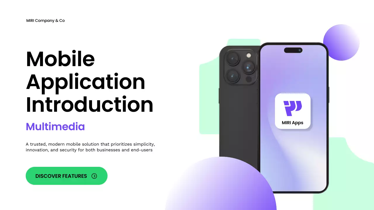 Black Modern Mobile Promotion Presentation