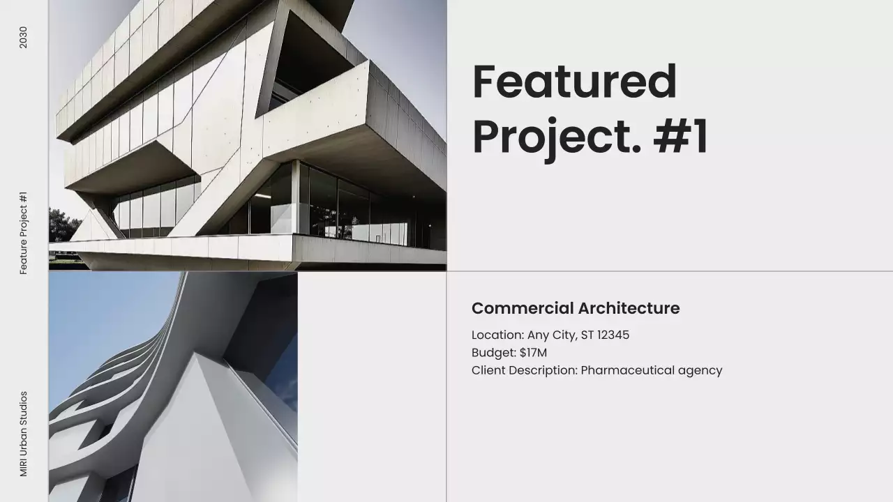 Grey Modern Architecture Portfolio Presentation