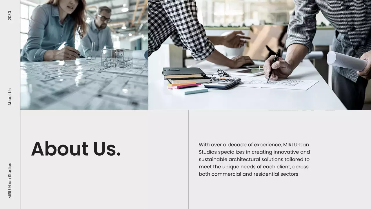 Grey Modern Architecture Portfolio Presentation