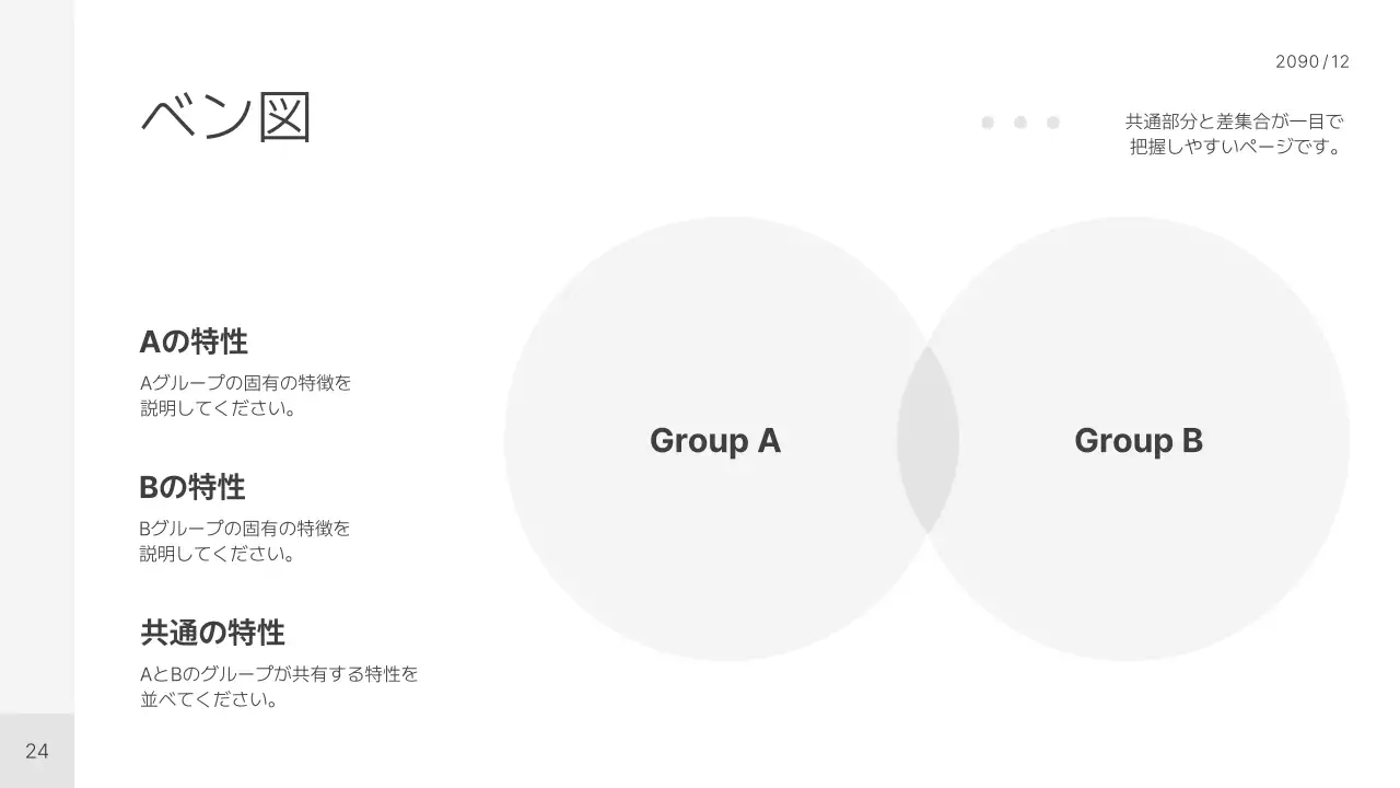 白 シンプル プラン プレゼンテーション