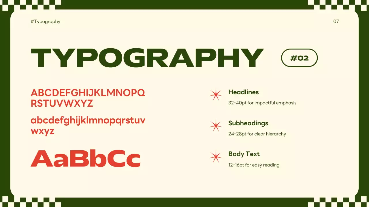 Red Trendy Brand Guideline Presentation