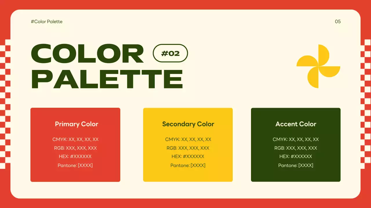 Red Trendy Brand Guideline Presentation