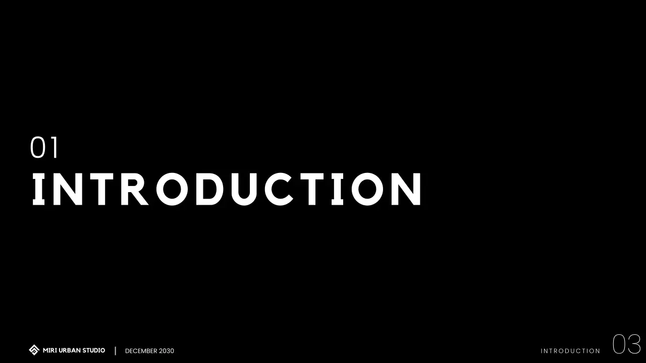 Presentasi Portofolio Arsitektur Modern Hitam