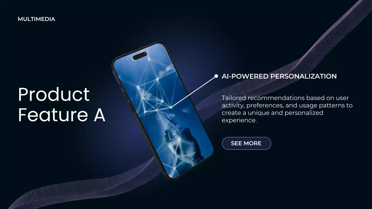 Navy Modern Mobile Promotion Presentation