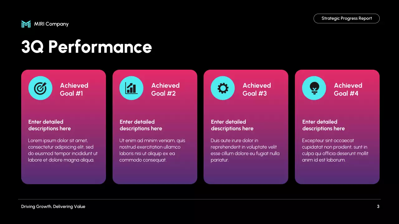Black Modern Business Report Presentation