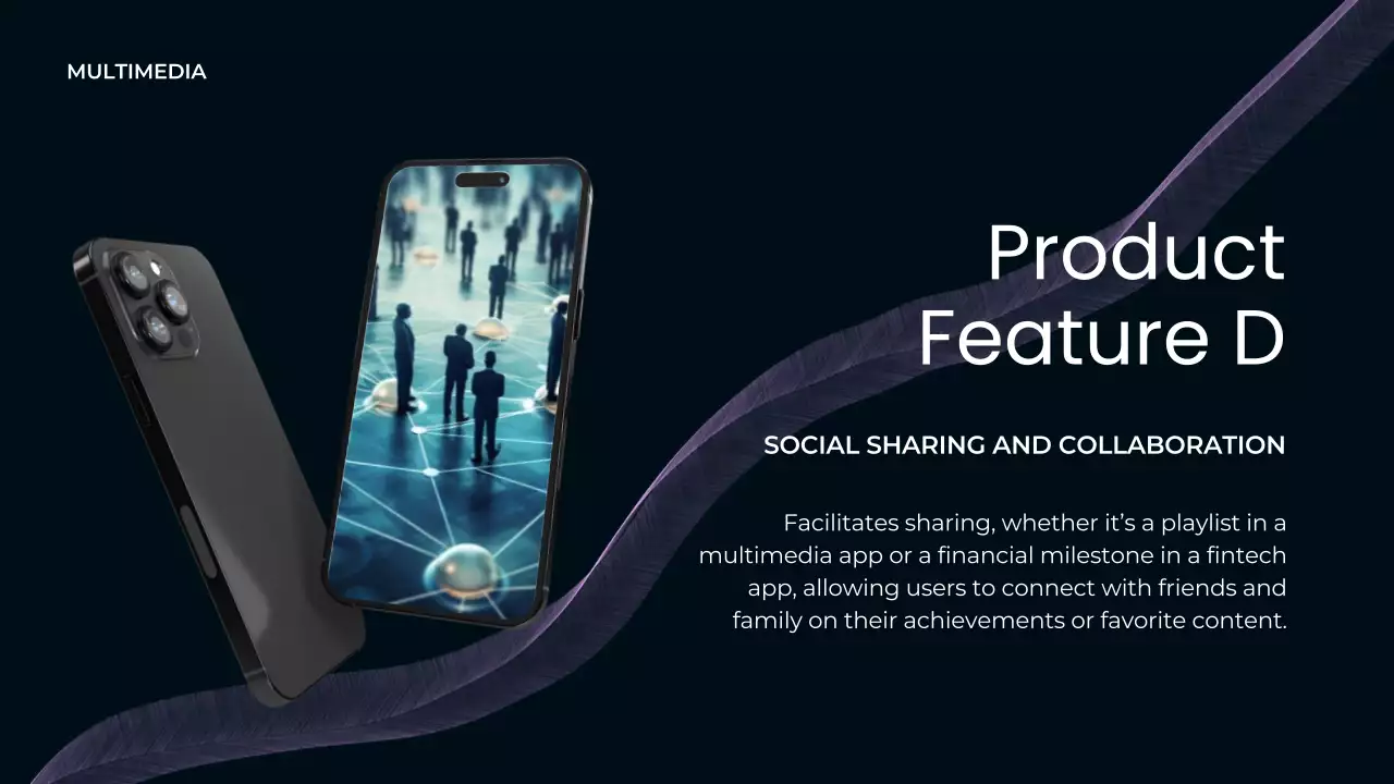 Navy Modern Mobile Promotion Presentation